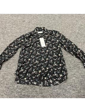 Saint Laurent Paris Floral Long Sleeve Button Up Women’s Size L